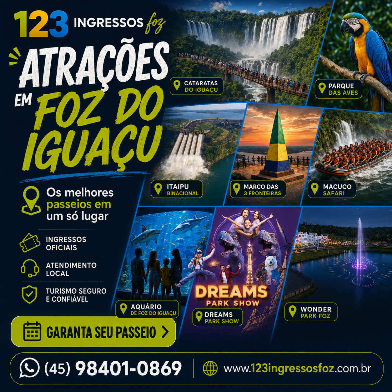 Atrações em Foz